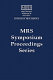 Crystalline oxide-silicon heterostructures and oxide optoelectronics : symposium held December 2-4, 2002, Boston, Massachusetts, U.S.A. /