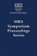 Progress in compound semiconductor materials III--electronic and optoelectronic applications : symposium held December 1-4, 2003, Boston, Massachusetts, U.S.A. /