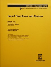 Smart structures and devices : 13-15 December 2000, Melbourne, Australia /