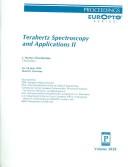 Terahertz spectroscopy and applications II : 16-18 June 1999, Munich, Germany /