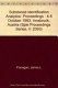 Substance identification analytics : proceedings : 4-8 October 1993, Innsbruck, Austria /