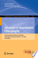 Advances in Quantitative Ethnography : 4th International Conference, ICQE 2022, Copenhagen, Denmark, October 15-19, 2022, Proceedings /