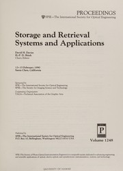 Storage and retrieval systems and applications : 13-15 February 1990, Santa Clara, California /