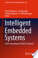 Intelligent Embedded Systems : Select Proceedings of ICNETS2, Volume II /