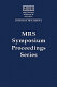 Materials science and technology for nonvolatile memories : symposium held March 24-27, 2008, San Francisco, California, U.S.A. /