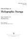 Selected papers on holographic storage /