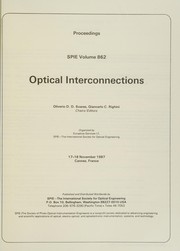 Optical interconnections : 17-18 November 1987, Cannes, France /