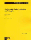 Photovoltaic cell and module technologies : 27-28 August 2007, San Diego, California, USA /