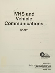 IVHS and vehicle communications.