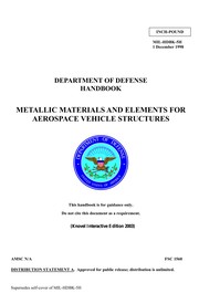 Metallic materials and elements for aerospace vehicle structures.