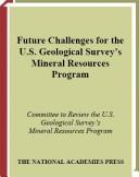 Future challenges for the U.S. Geological Survey's Mineral Resources Program /