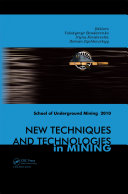 New techniques and technologies in mining /