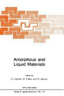 Amorphous and liquid materials /