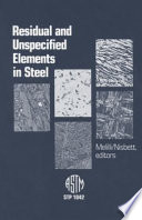 Residual and unspecified elements in steel /