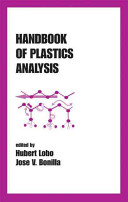 Handbook of plastics analysis /
