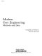 Modern cost engineering : methods and data /