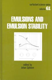 Emulsions and emulsion stability /