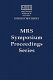 Membranes--preparation, properties and applications : symposium held December 2-5, 2002, Boston, Massachusetts, U.S.A. /