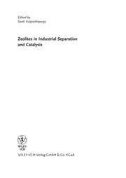 Zeolites in industrial separation and catalysis /