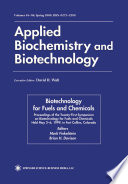 Twenty-First Symposium on Biotechnology for Fuels and Chemicals : proceedings of the Twenty-First Symposium on Biotechnology for Fuels and Chemicals held May 2-6, 1999, in Fort Collins, Colorado /