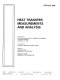 Heat transfer measurements and analysis : presented at the 29th National Heat Transfer Conference, Atlanta, Georgia, August 8-11, 1993 /