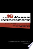 Advances in cryogenic engineering /