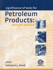 Significance of tests for petroleum products.