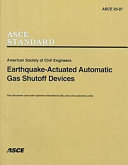 Earthquake-actuated automatic gas shutoff devices /