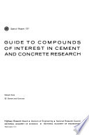 Guide to compounds of interest in cement and concrete research.