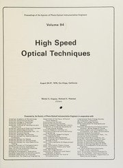High speed optical techniques : [seminar], August 26-27, 1976, San Diego, California /