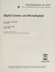 Digital cinema and microdisplays : 6-7 November 2000, Boston, USA /