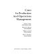 Cases in production and operations management /