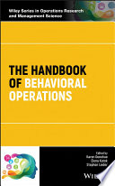 The handbook of behavioral operations /