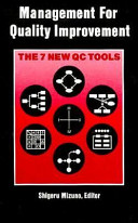 Management for quality improvement : the seven new QC tools /