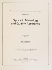 Optics in metrology and quality assurance : February 6-7, 1980, Los Angeles, California /