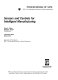 Sensors and controls for intelligent manufacturing : 7 November 2000, Boston, USA /