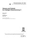 Sensors and controls for intelligent manufacturing II : 28 October 2001, Boston, USA /