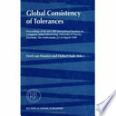 Global consistency of tolerances : proceedings of the 6th CIRP International Seminar on Computer-Aided Tolerancing, University of Twente, Enschede, The Netherlands, 22-24 March, 1999 /
