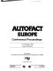 Autofact Europe : conference proceedings, 13-15 September 1983, Geneva, Switzerland /