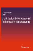 Statistical and computational techniques in manufacturing /