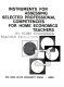 Instruments for assessing selected professional competencies for home economics teachers /