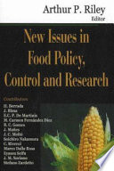 New issues in food policy, control and research /