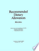 Recommended dietary allowances /