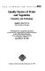 Quality factors of fruits and vegetables : chemistry and technology /