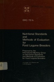 Nutritional standards and methods of evaluation for food legume breeders /