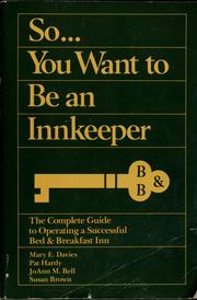 So-- you want to be an innkeeper /