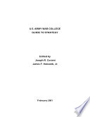 U.S. Army War College guide to strategy /