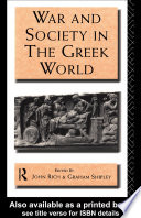 War and society in the Greek world /