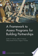 A framework to assess programs for building partnerships /