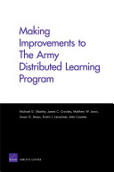 Making improvements to the Army distributed learning program /